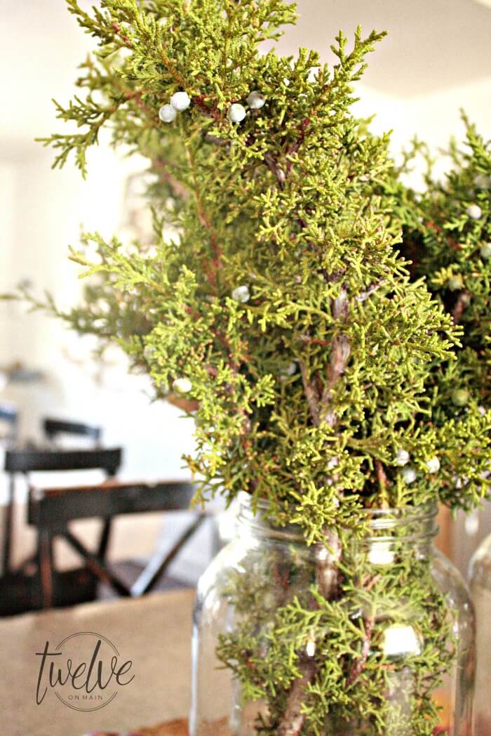 Quick and easy Christmas Kitchen Centerpiece