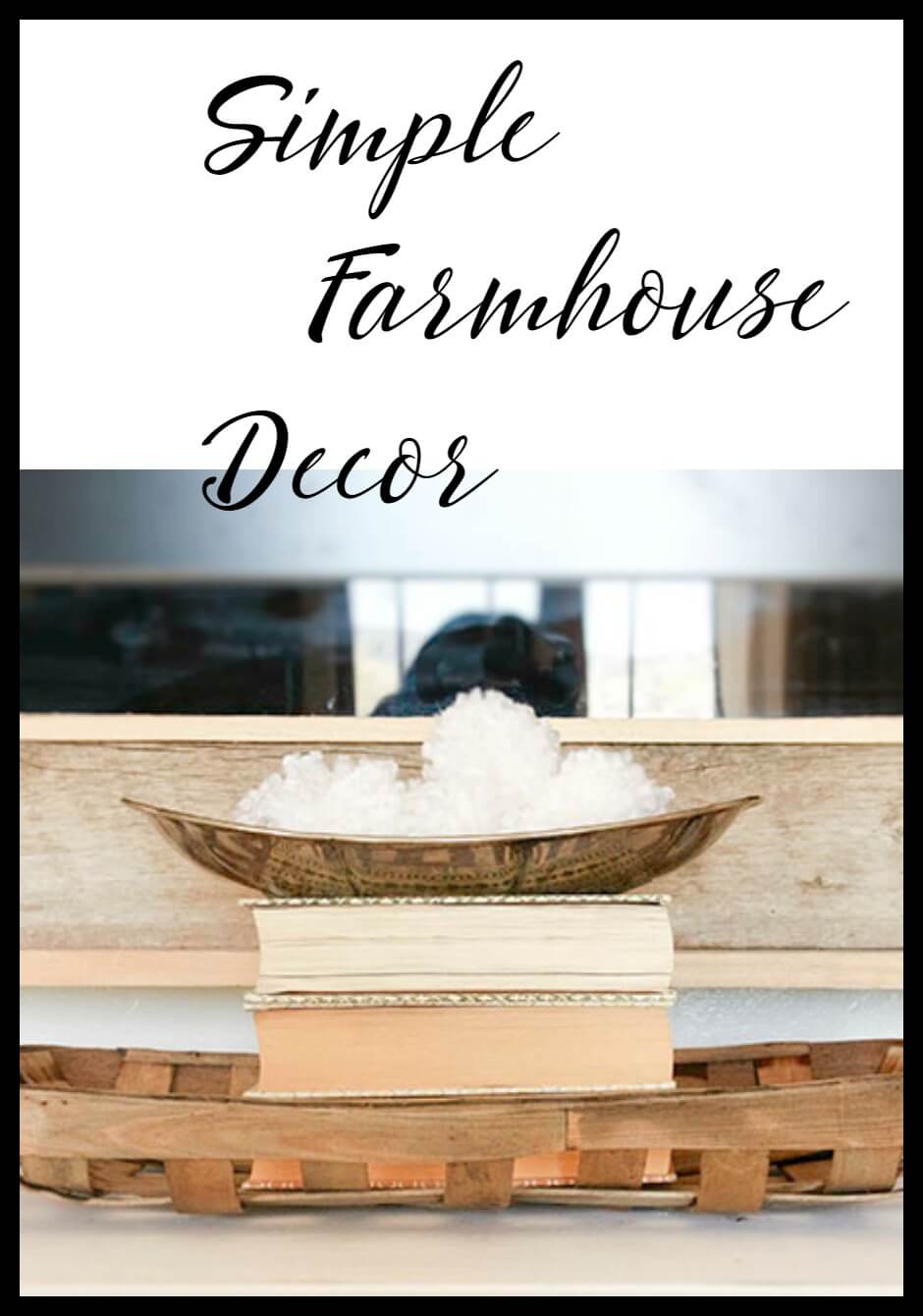 Simple farmhouse decor ideas. Baskets, books, and pom poms. Can't go wrong. Simple farmhouse decor ideas. Baskets, books, and pom poms. Can't go wrong Love the painted buffet.