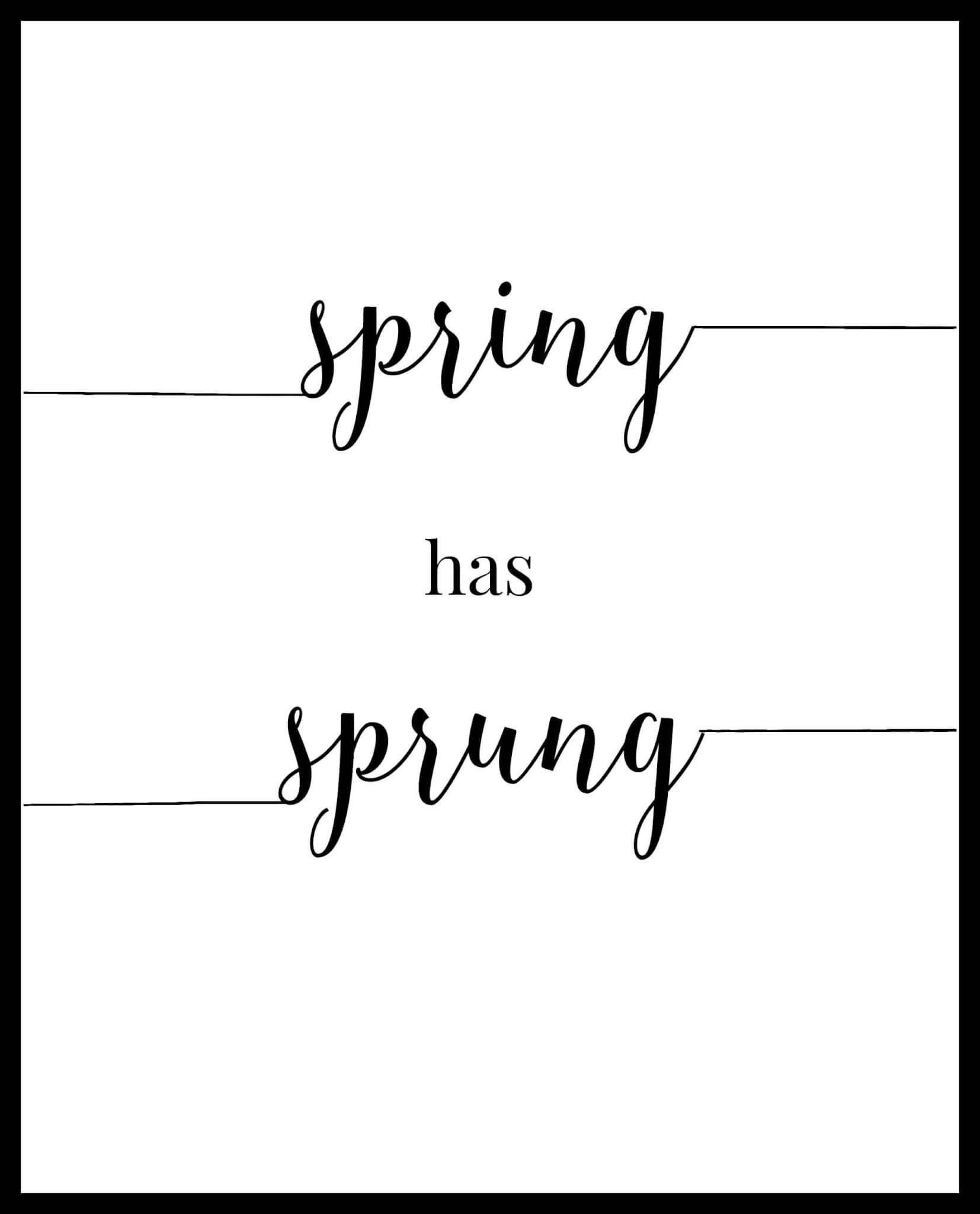 Free Spring Printables - Twelve On Main