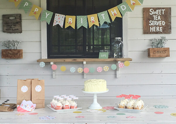 This botanical birthday party decor was the perfect addition to my little girls summer birthday party. | Twelveonmain.com This botanical birthday party decor was the perfect addition to my little girls summer birthday party. | Twelveonmain.com