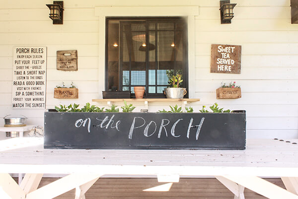 I love to take discarded items and make them my own. This chalkboard planter had a new life! | Twelveonmain.com I love to take discarded items and make them my own. This chalkboard planter had a new life! | Twelveonmain.com