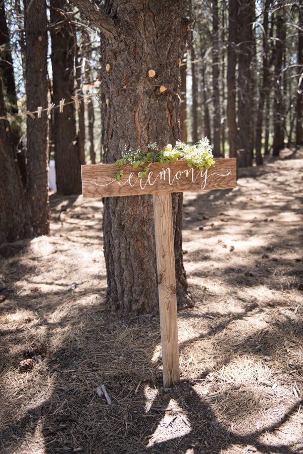 These handmade signs were made for all the different spaces for a beautiful outdoor woodland themed wedding. These handmade signs were made for all the different spaces for a beautiful outdoor woodland themed wedding.