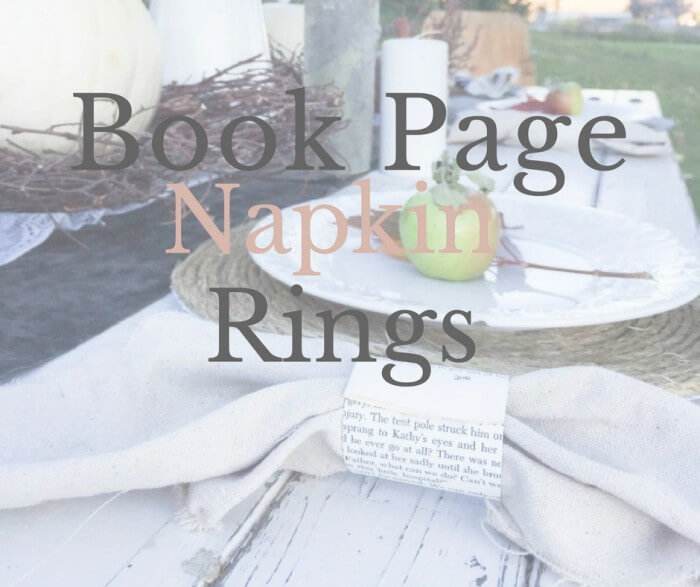 Make yourself some book page napkin rings! Such an interesting way to add style to your table. book-page-napkin-rings