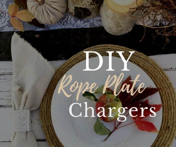 DIY Rope Plate Chargers