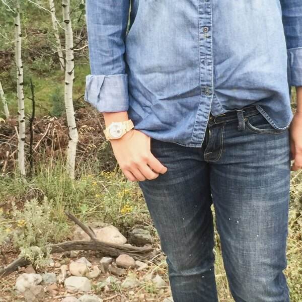 JORD Cora Maple and Silver Wood Watch JORD Cora Maple and Silver Wood Watch