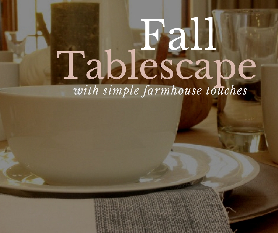 Wow, I love this farmhouse style fall tablescape! Wow, I love this farmhouse style fall tablescape!