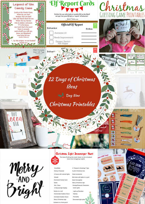 12 Free Christmas Printables