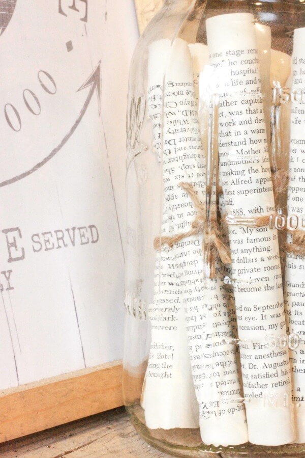 I love to decorate with thrift store books. See how easy it was to make these simple book page rolls! I love to decorate with thrift store books. See how easy it was to make these simple book page rolls!