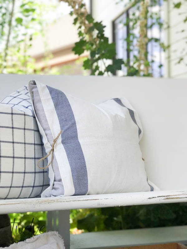 Diy Ikea Tea Towel Farmhouse Pillows 4 Ways Twelve On Main