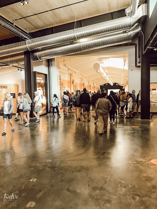 The inside of the Tillamook Cheese Factory in Tillamook, Oregon!