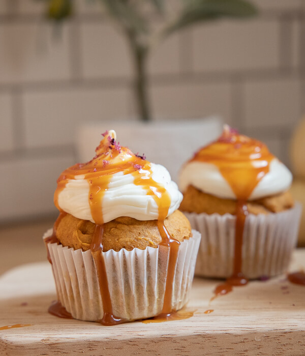 The easiest pumpkin cupcakes to make! You will not believe how quickly you can whip these up!