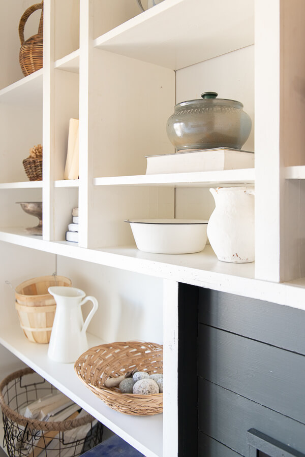 How I used my Wagner paint sprayer to makeover my office bookshelves and how we added a built in electric fireplace to the space in only a couple hours on a Saturday!