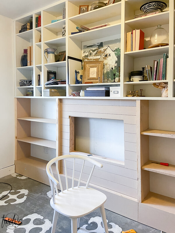 Bookshelf makeover! Come see the final reveal!! its amazing!