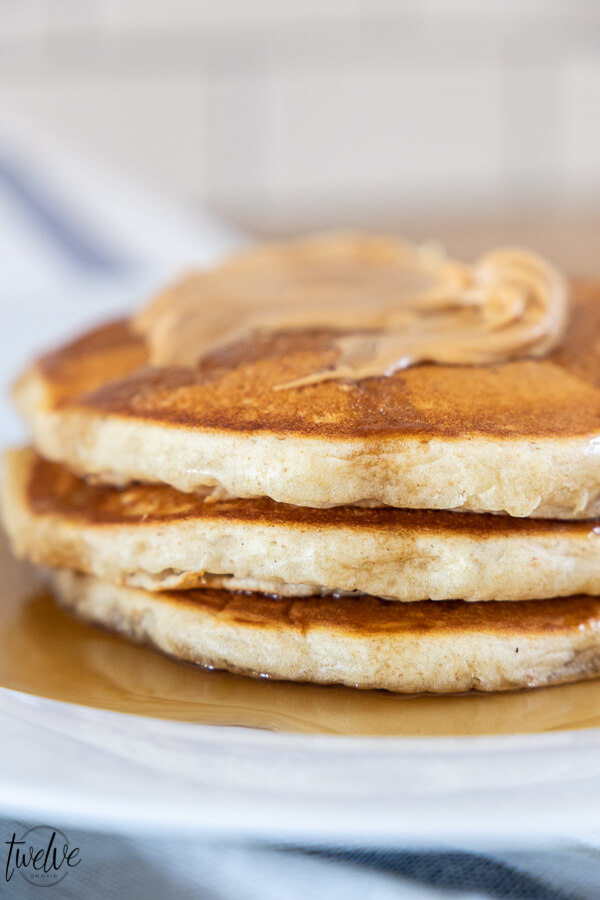 Amazing fluffy and light sourdough pancakes! Get the recipe now! Learn to make a sourdough starter and start making these now. You will never want <span style='background-color:none;'>regular pancakes</span><span style='background-color:none;'> </span>again, and they are so easy!