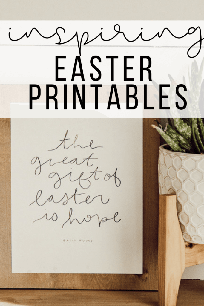 Get these inspiring Easter printables for FREE! Hand drawn and painted! These are the perfect sweet addition to your Easter celebration and decor.