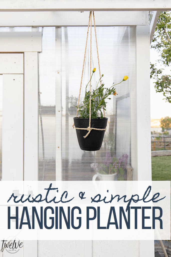 How to make a super simple and easy DIY hanging planter inspired by some I saw on an episode of Outlander! These are gorgeous and inexpensive too!