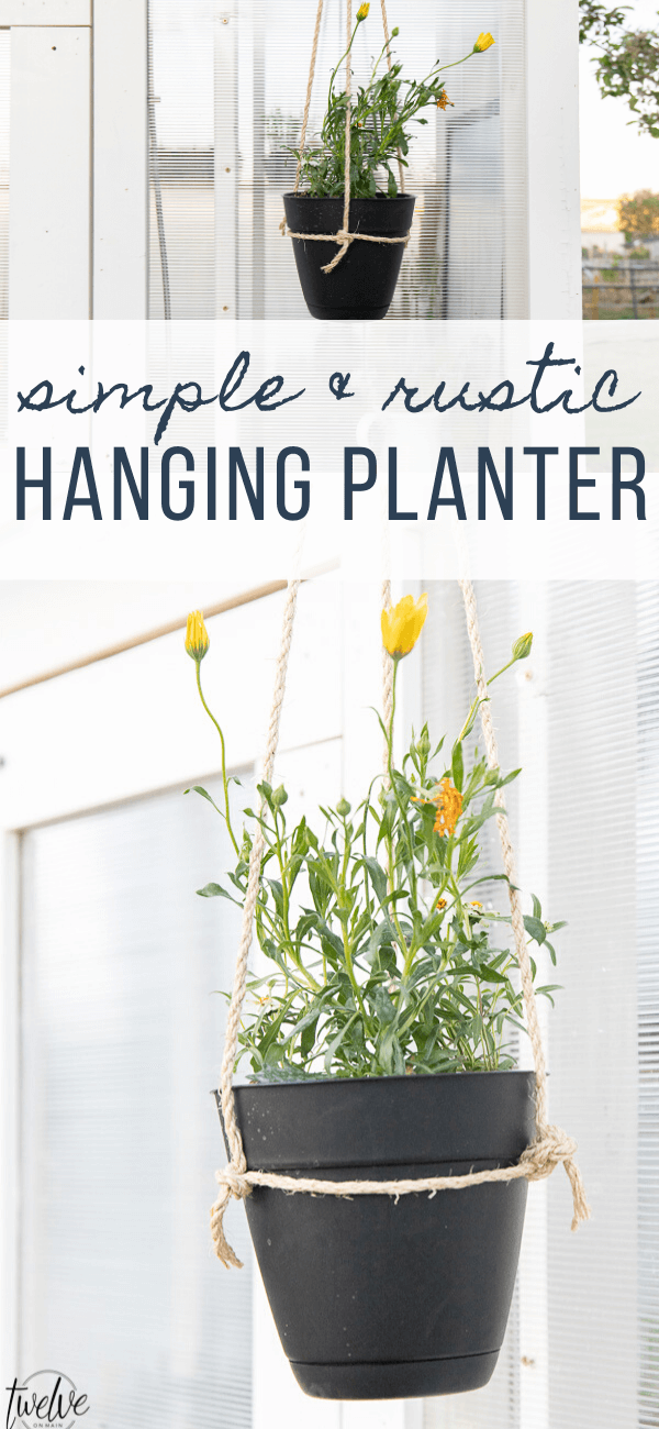 Super Easy DIY Hanging Planter - Twelve On Main