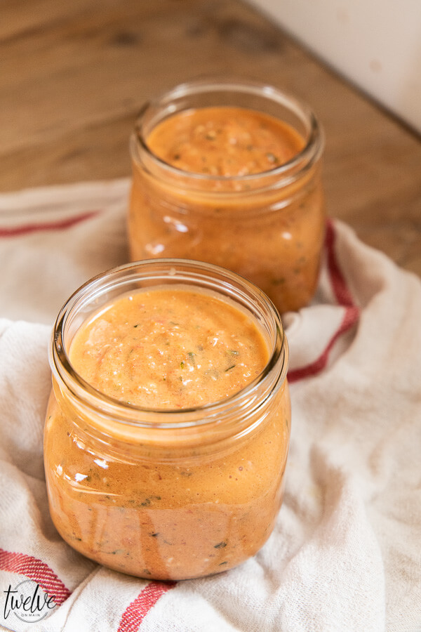How to meal prep, make this amazing fresh tomato pasta sauce, and store it in the freezer for future meals! It tastes amazing and takes minutes to make! You will love this!