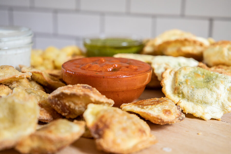 Air fryer pasta chips made easy!
