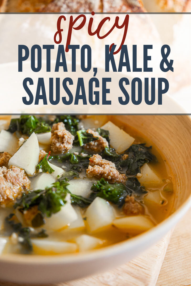 Hearty and Potato, Spicy Sausage and Kale Soup - Twelve On Main