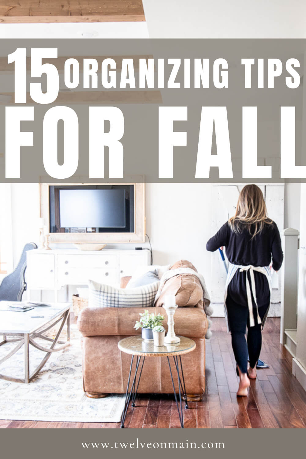 15 organizing tips to help you prepare for fall and the oncoming holidays! These actionable tips can help alleviate unwanted stress.