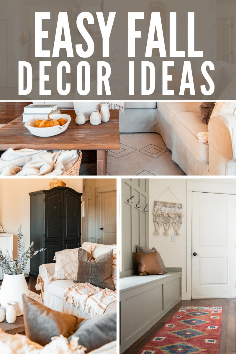 I have 5 easy steps to adding simple elements to your home during the fall that will make it last and is affordable too! Check out these easy fall decor ideas, and how you can create a fall look without going over the top.