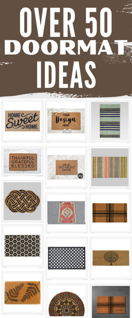 Lets make this easy! Over 40 stylish front door mat ideas for you home including easy DIY rug projects and stylish options you can get now!