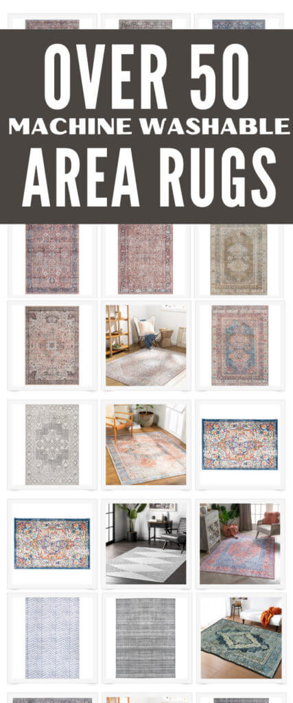Over 50 gorgeous and affordable washable area rugs. Wash your rug in the washing machine and save you work! They are stylish and functional.