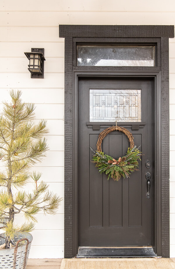 A Gorgeous Winter Door Wreath Tutorial - Twelve On Main