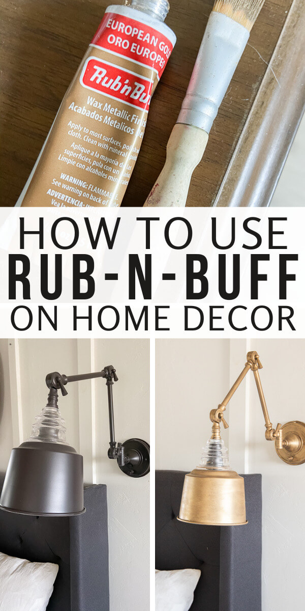 How to Use Rub N Buff to Update Home Decor - Twelve On Main