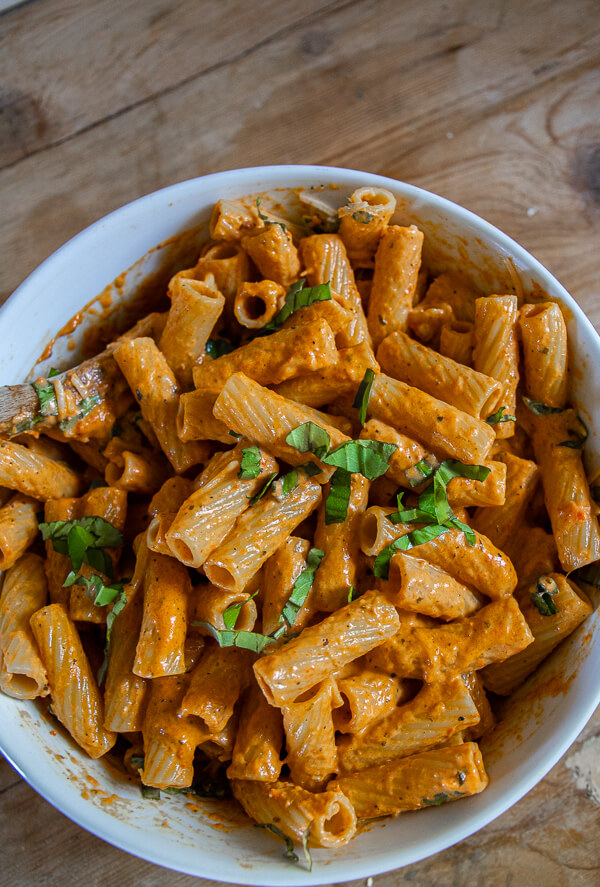 Roasted Red Bell Pepper Pasta - Twelve On Main