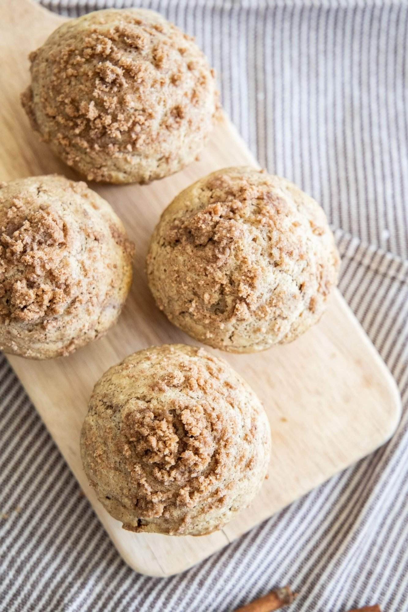 Easy Sourdough Discard Cinnamon Streusel Muffins