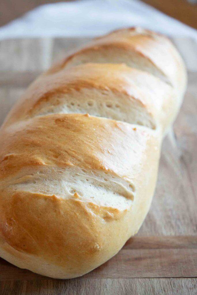 How to make amazing sourdough French bread using an active starter or sourdough discard. This bread is amazing and can be made in no time.