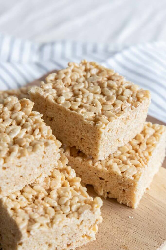 These are the ultimate rice crispy treats! With a couple ingredients you wouldn't think of, they make regular rice krispy treats more delectable and elevate a simple treat!