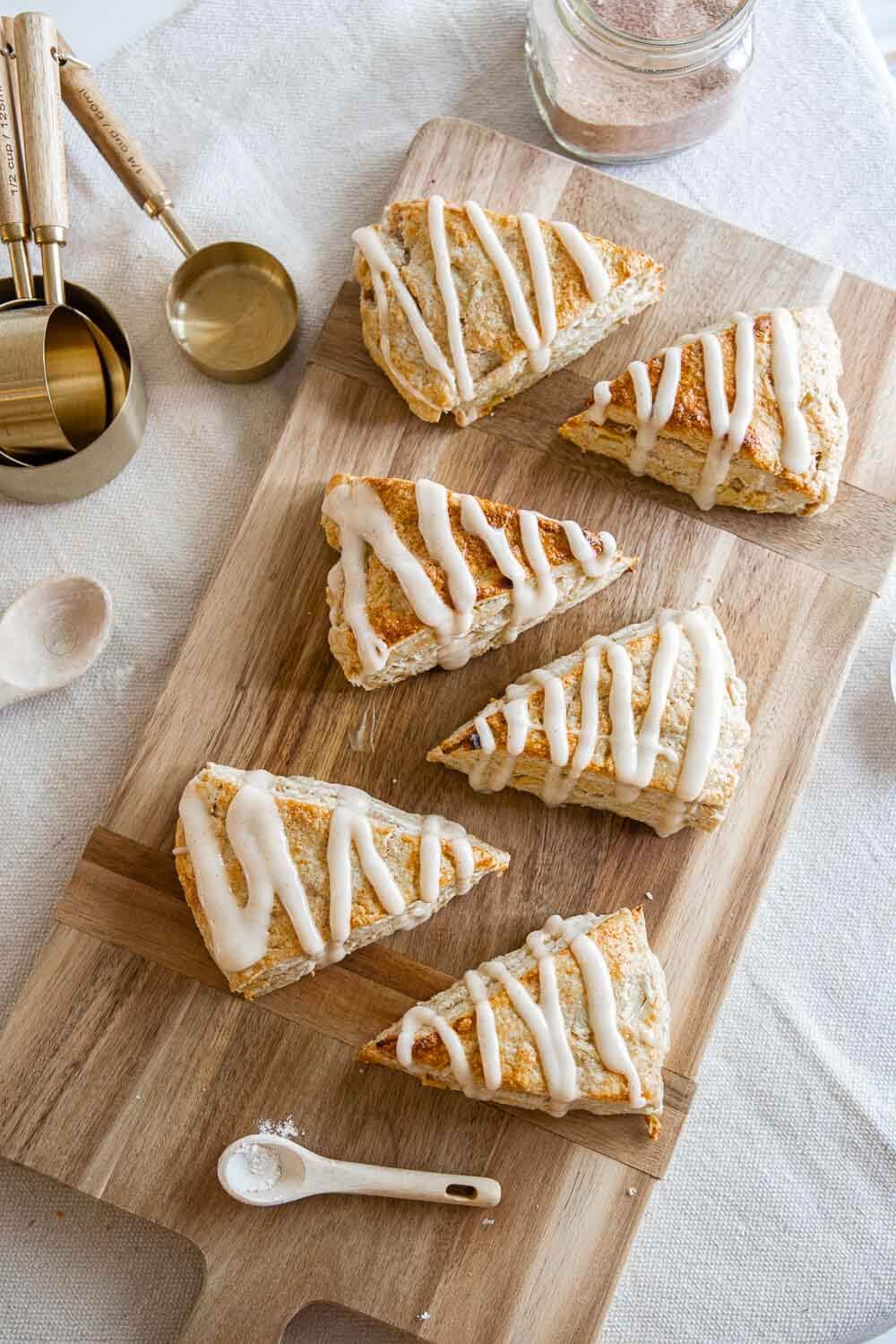 Apple and Cinnamon Sourdough Scone Recipe