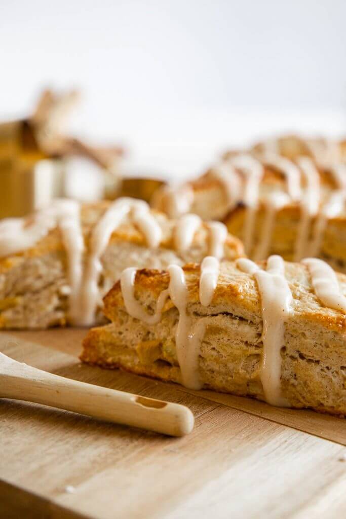Make this amazing apple and cinnamon sourdough scone recipe using your sourdough discard! These are amazing, tender, moist and flavorful.