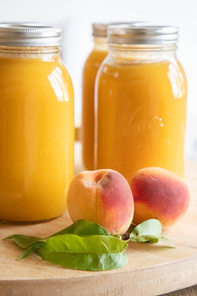 How to make and bottle fresh peach nectar. This is an great item to have in your pantry. It tastes like fresh peaches and is so smooth.