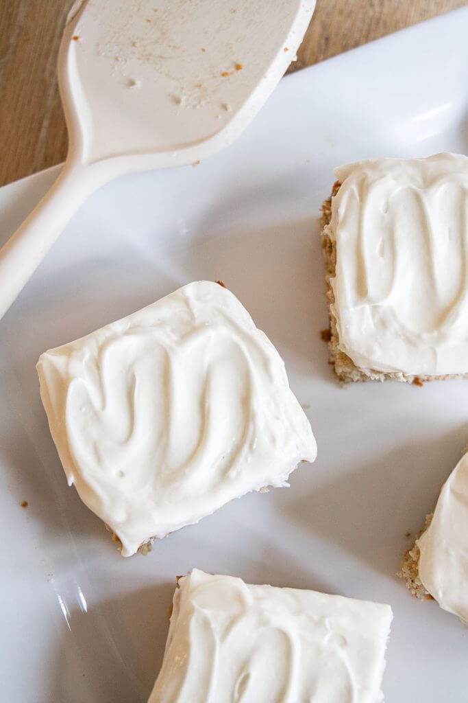Make this amazing sourdough banana cake using your sourdough discard! This tender cake topped with cream cheese frosting is perfect.
