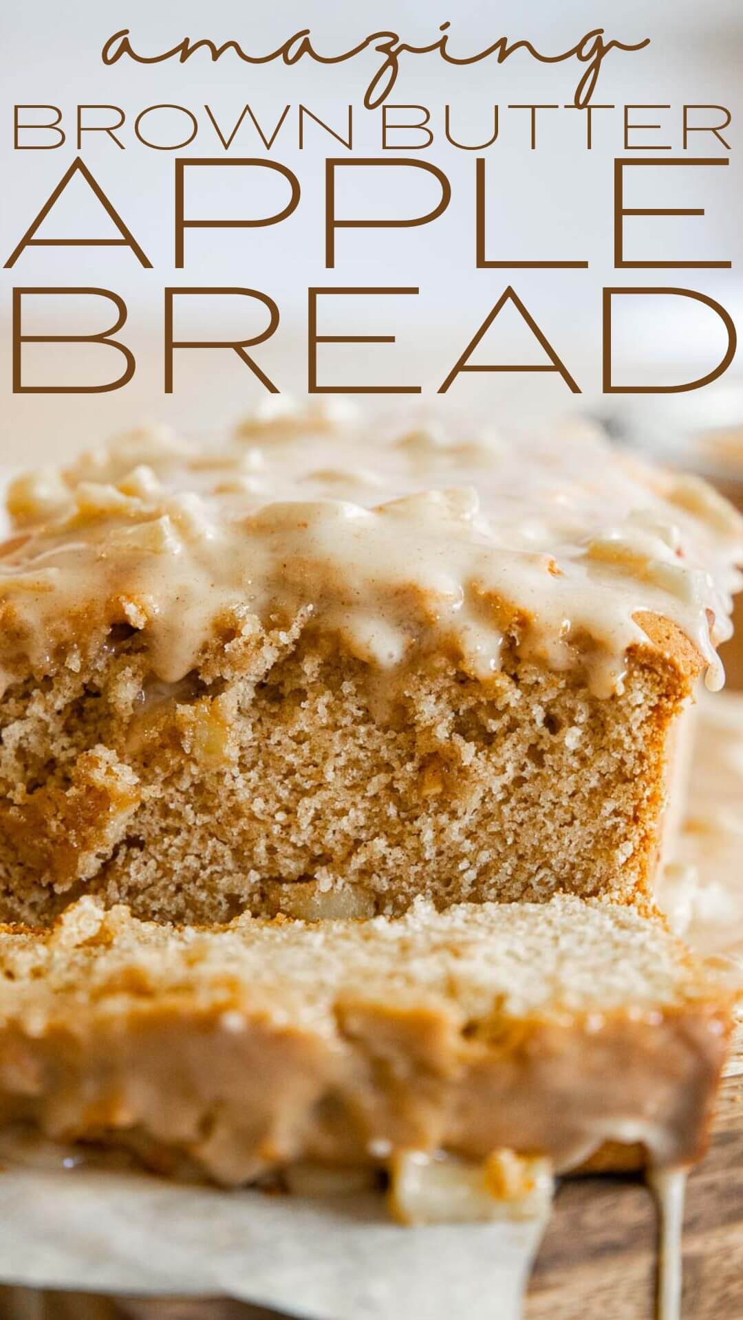 This brown butter spiced apple bread is the perfect fall treat. The brown butter elevates the bread while making it moist and tender. The brown butter also adds an almost nutty caramel/toffee flavor that is unmatched.