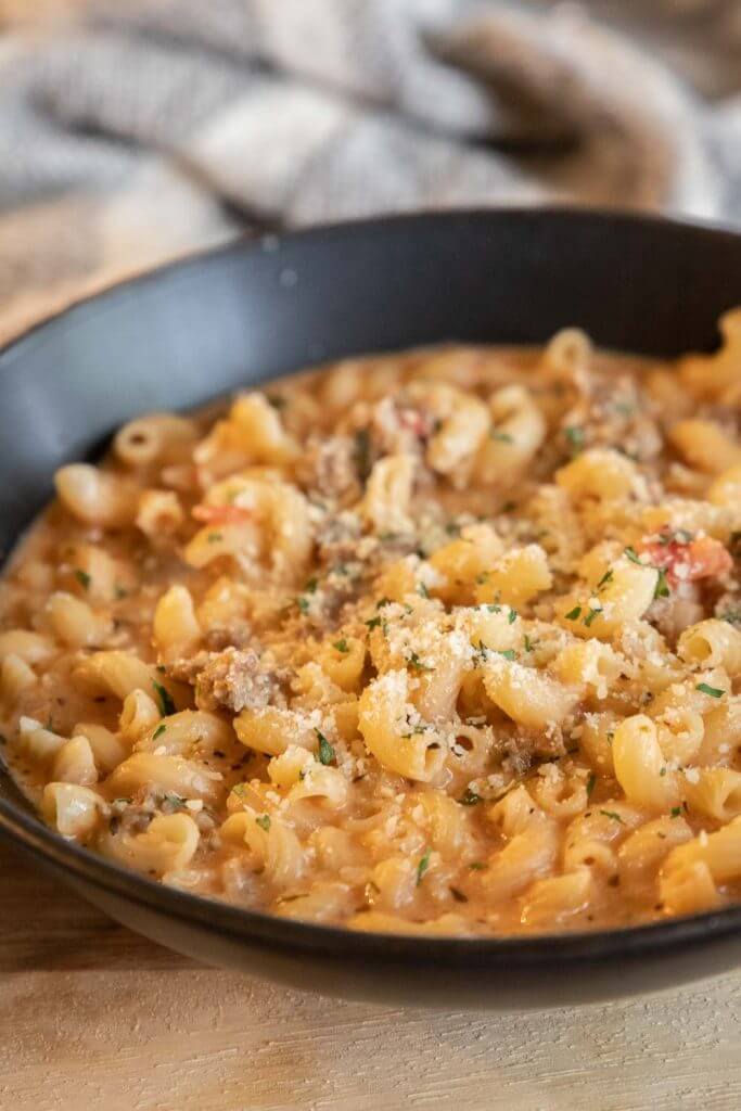 This creamy Italian sausage soup is an amazing dinner you can make in under 30 minutes. It is full of flavor and so hearty.