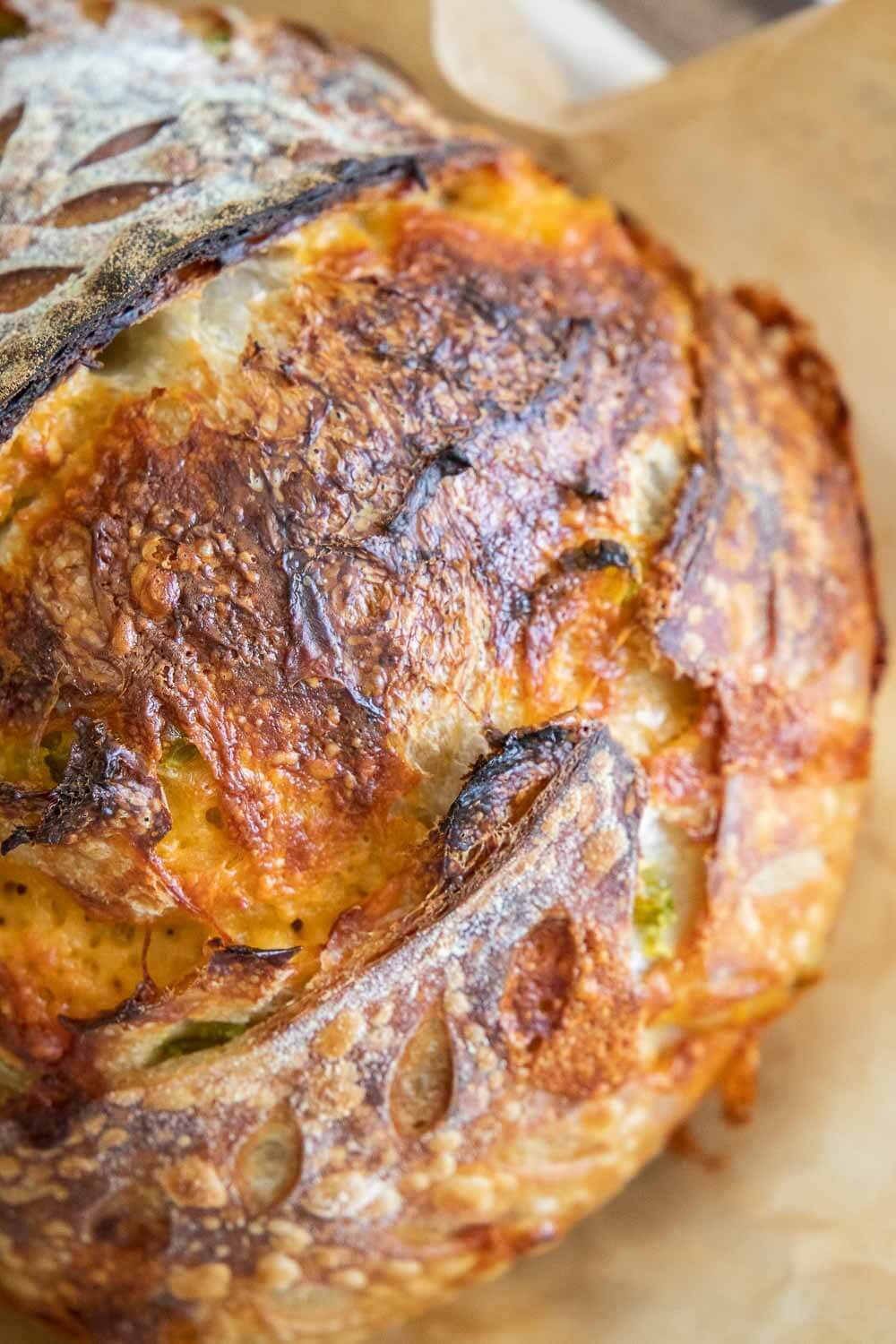 Must Have Cheddar Jalapeno Sourdough Bread