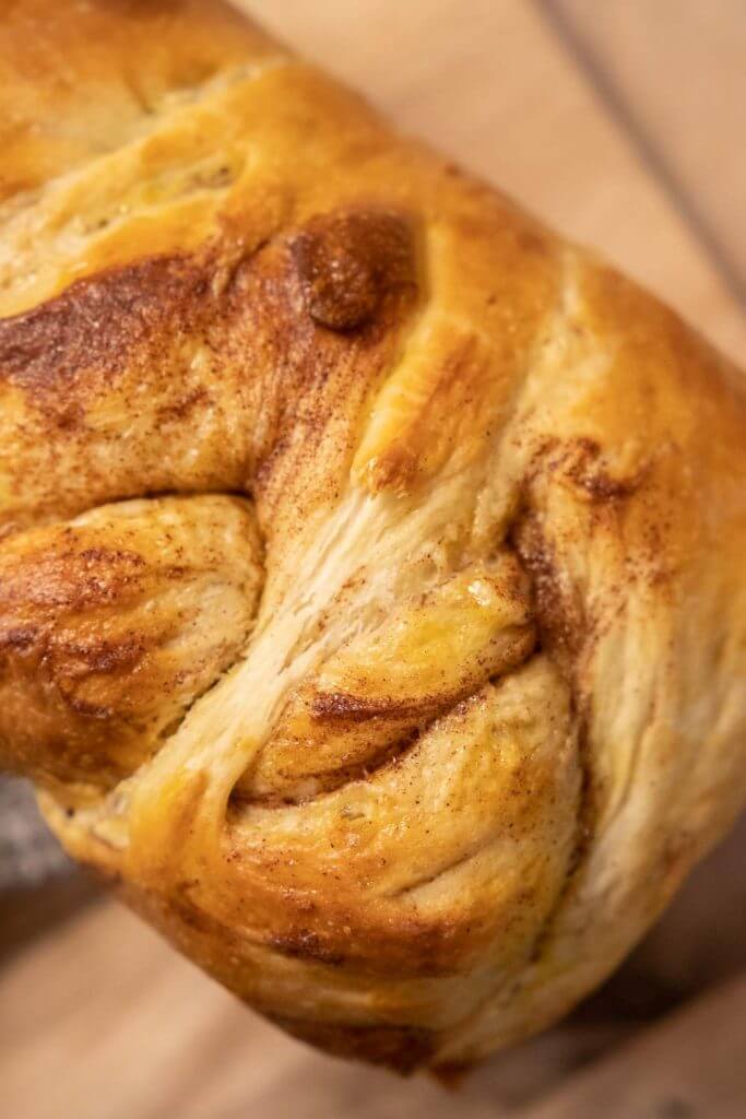 Make this  amazing cinnamon and sugar sourdough brioche bread for an amazing treat! It makes amazing french toast or eaten just as is!