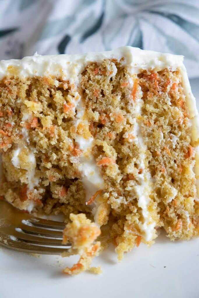 Make this amazing sourdough discard carrot cake! Its the perfect carrot cake, sweet and flavorful with a tender, moist crumb. This sourdough carrot cake is flavorful and perfectly balanced with the cream cheese icing.