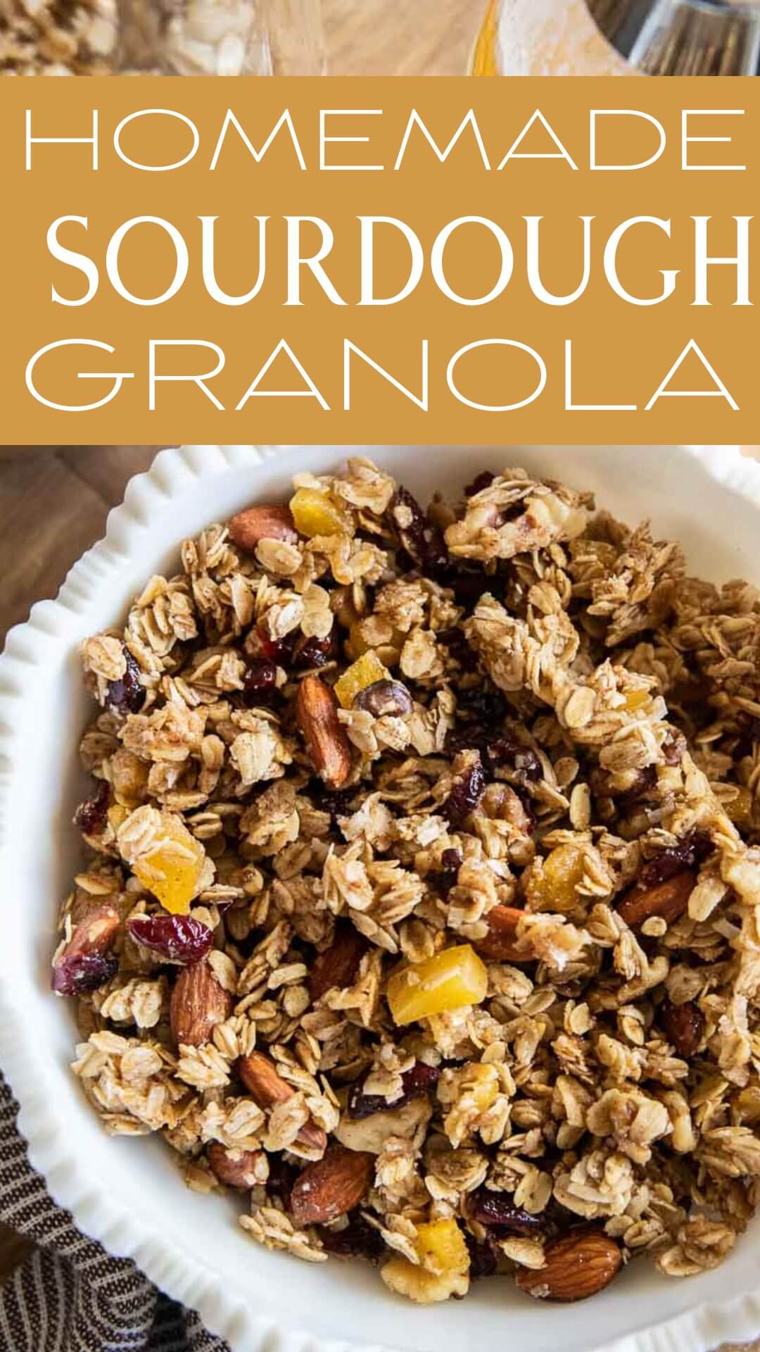 Make this incredible sourdough discard granola with your excess sourdough discard! It is easy to make and tastes incredible!