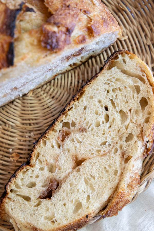 This amazing cinnamon honey butter sourdough bread is the perfect treat! With sweet buttery ribbons of flavor throughout the bread it is the perfect balance.
