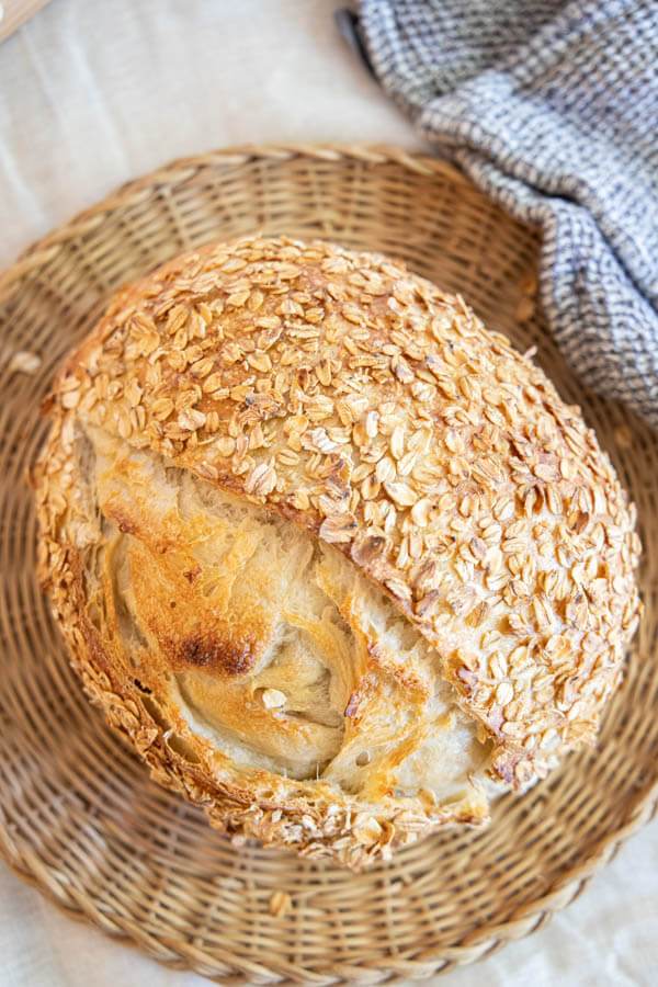 Amazing Honey Oat Sourdough Bread