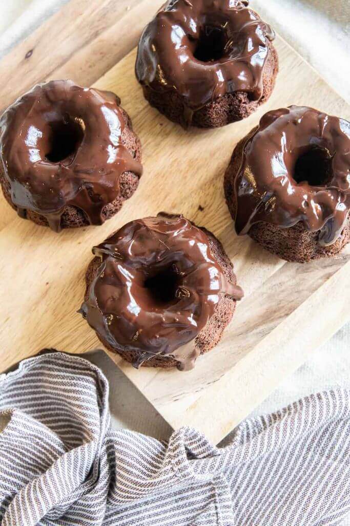 These easy sourdough double chocolate mini bundt cakes are the perfect treat to make using your sourdough discard!