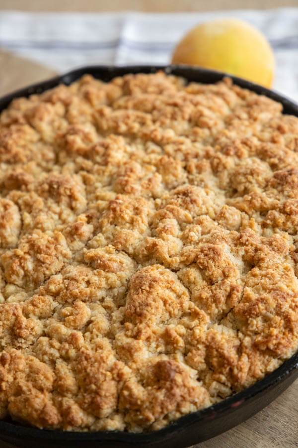 Make this amazing sourdough peach cobbler! It is a great way to use up sourdough discard and make an amazing dessert