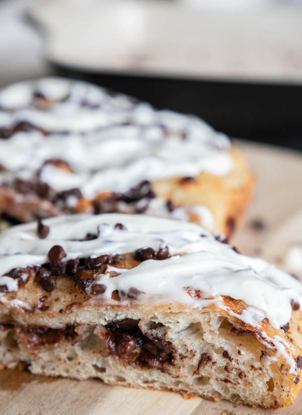 Sourdough Chocolate Chip Focaccia Bread