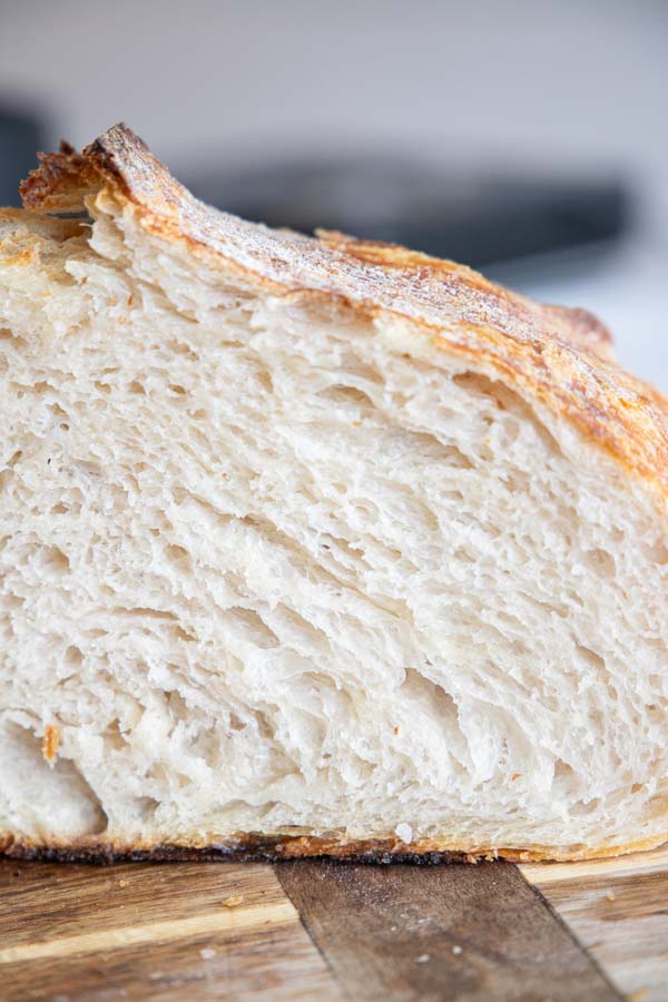This amazing sourdough croissant loaf is the perfect combination of rustic sourdough bread, and refined delicate details. This bread has a soft, flakey texture, buttery flavor to accompany the delicate sourdough taste. It is an amazing take on the traditional sourdough bread!